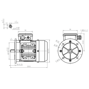 Silnik elektryczny 0,37kW 2800 obr/min. 71B5